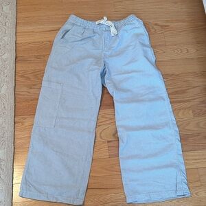 Aerie Women’s Blue Striped Drawstring Pants